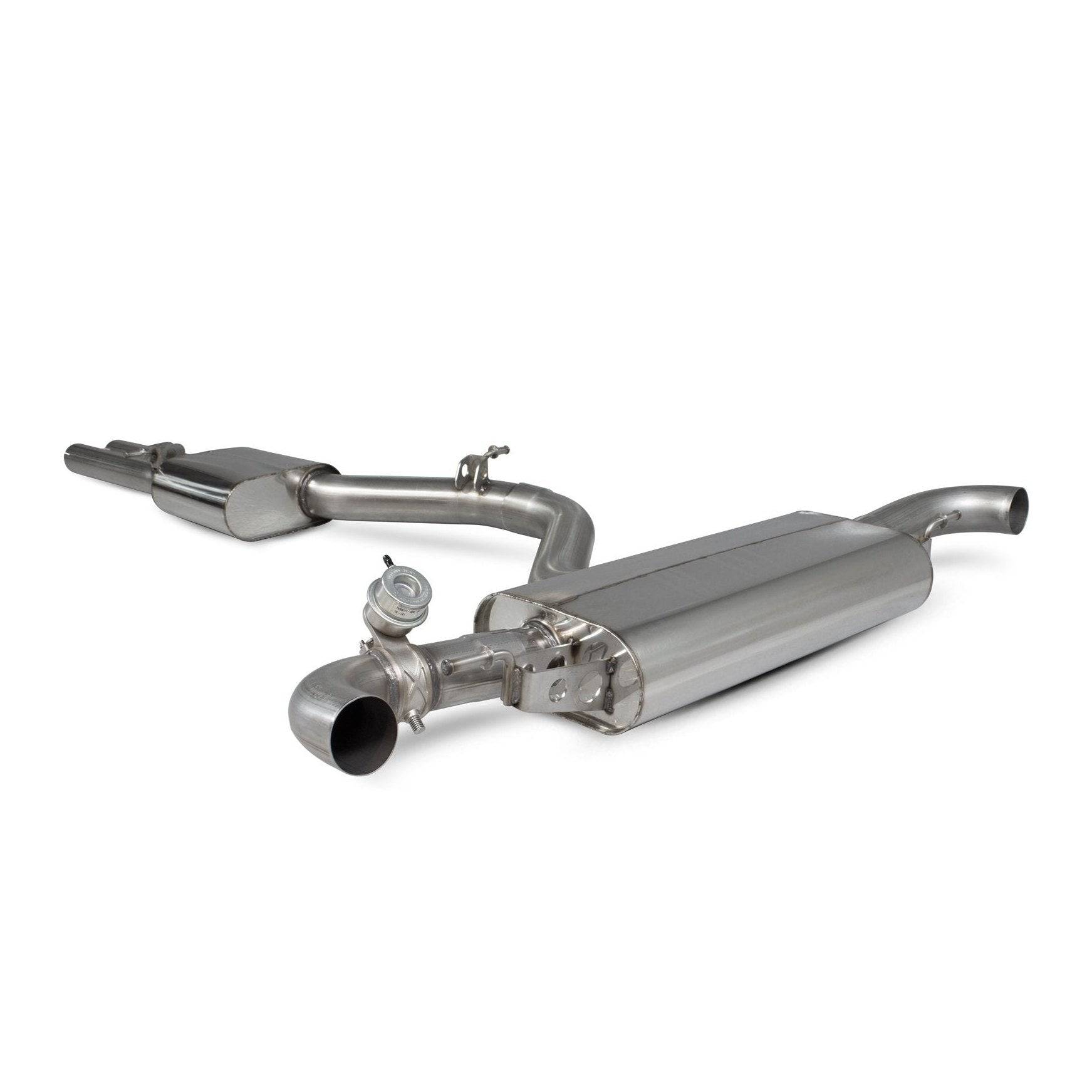 Audi TT RS MK2 Resonated cat-back system with valve SAU077 Scorpion Exhaust - Motorsport Calibrations