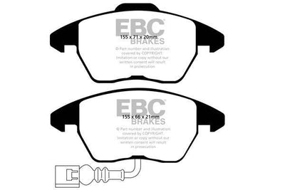 EBC Audi 8J TT Redstuff Sport Front Brake Pads - ATE Caliper
