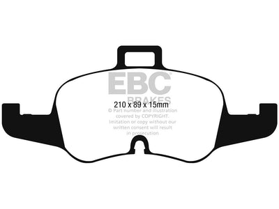 EBC Audi 8S TTS Redstuff Sport Front Brake Pads - ATE Caliper