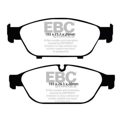 EBC Audi C7 D4 Redstuff Sport Front Brake Pads - ATE Caliper (A6, A7 & A8)