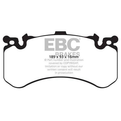 EBC Audi D4 C7 Redstuff Sport Front Brake Pads - Brembo Caliper (S6, S7 & S8)