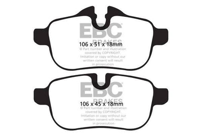 EBC BMW E89 Redstuff Sport Rear Brake Pads - TRW Calliper (Inc. Z4 18i, Z4 20i, Z4 28i & Z4 30i)