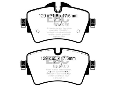 EBC BMW F45 F46 Redstuff Sport Front Brake Pads - TRW Caliper (218i & 216i)