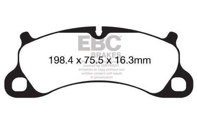 EBC Porsche 991 991/2 Redstuff Sport Front Brake Pads - Brembo Caliper (Inc. 911 Carrera S, 911 Carrera 4S, 911 Carrera GTS & 911 Carrera 4 GTS)