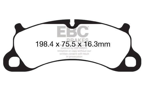 EBC Porsche 991 991/2 Redstuff Sport Front Brake Pads - Brembo Caliper (Inc. 911 Carrera S, 911 Carrera 4S, 911 Carrera GTS & 911 Carrera 4 GTS) - Motorsport Calibrations