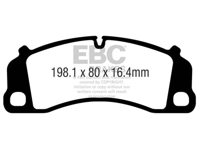 EBC Porsche 991 991/2 Redstuff Sport Front Brake Pads - Brembo Caliper (911 Turbo S, 911 GT3, 911 GT3 RS & 911 Turbo)