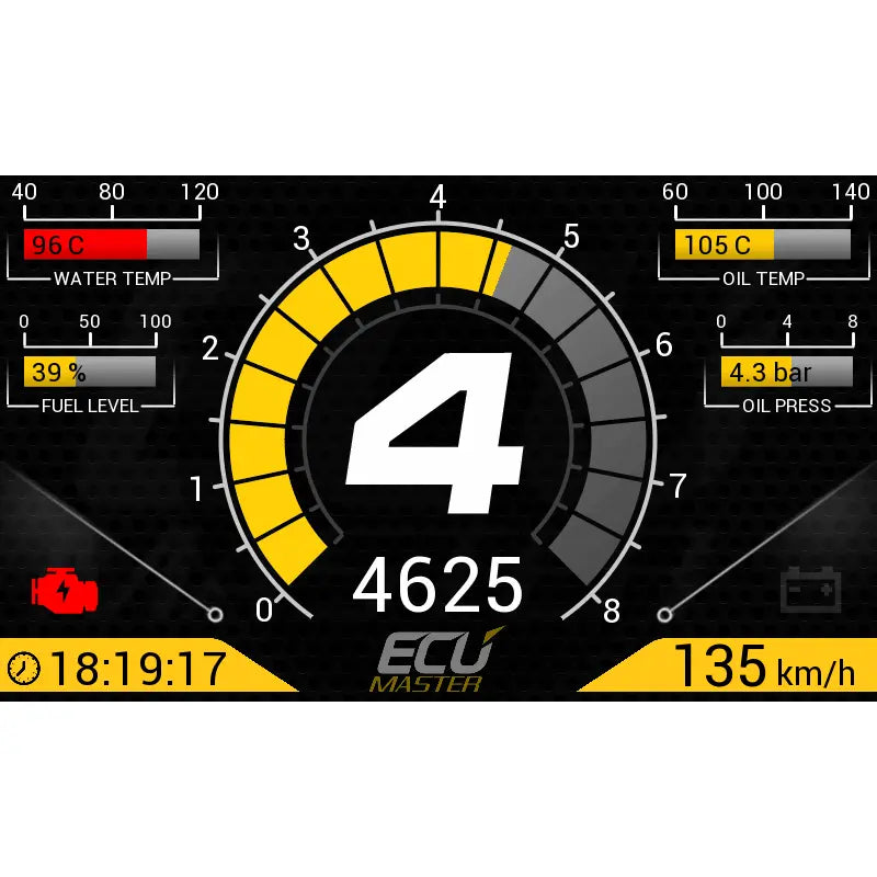 Ecumaster ADU Race Dash ADU5 - Dark Road Performance