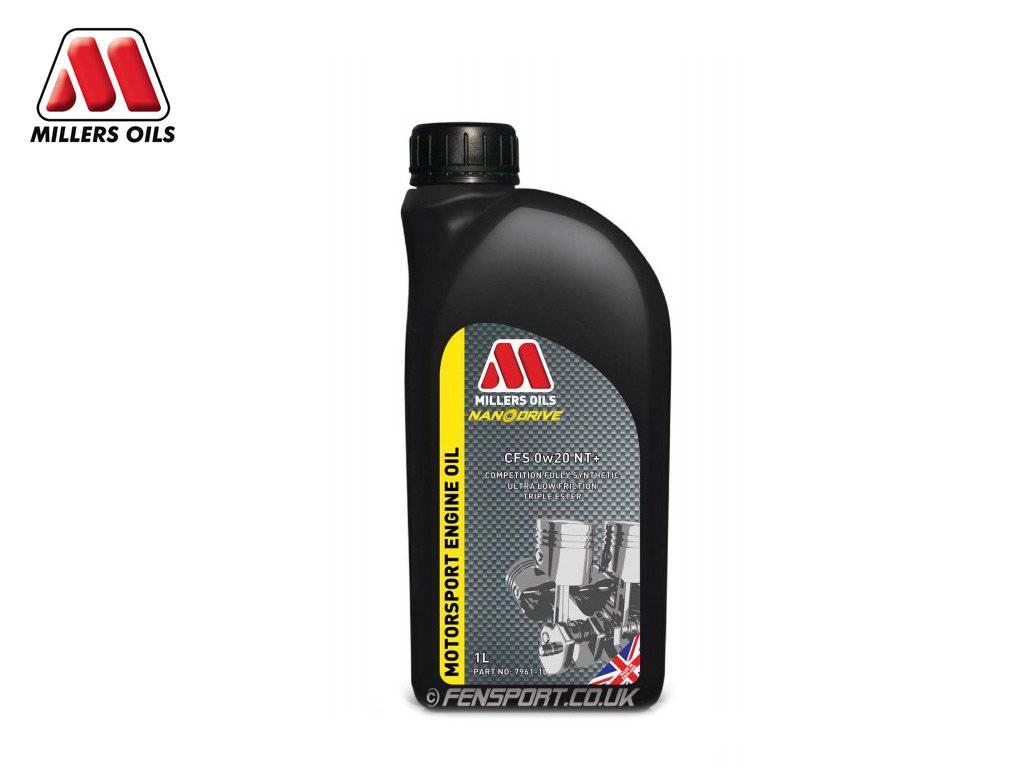 Millers - NanoDrive Fully Synthetic Engine Oil With Nano Tec - CFS 0w20 NT - 1 Litre - Motorsport Calibrations