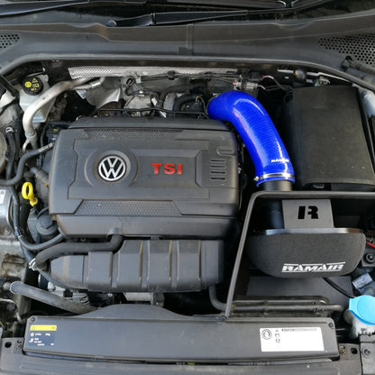 Ramair Air Filter & Heat Shield Induction Kit – Blue Intake Hose – VW MK7 Golf GTI & R, Audi A3, S3 8V, Seat Leon Cupra 280 & Skoda Octavia RS