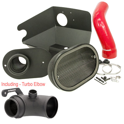 Ramair Heat Shield Intake Kit – Turbo Elbow Included – Red Intake Hose – VW MK7 Golf GTI & R, Audi A3, S3 8V, Seat Leon Cupra 280 & Skoda Octavia VRS