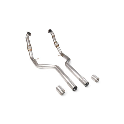 Scorpion Audi S4 (B9) Avant/Saloon/Sedan Front Section Exhaust Pipes - Dark Road Performance