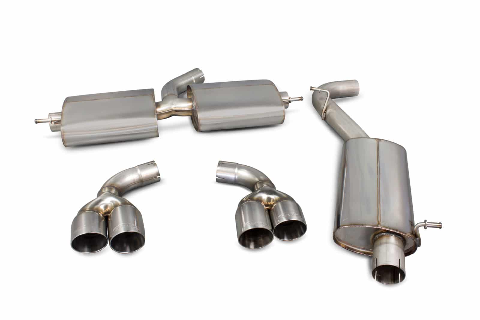 Scorpion Audi TT MK2 3.2 V6 & TT S MK2 (2006-2014) Cat-Back System - Dark Road Performance
