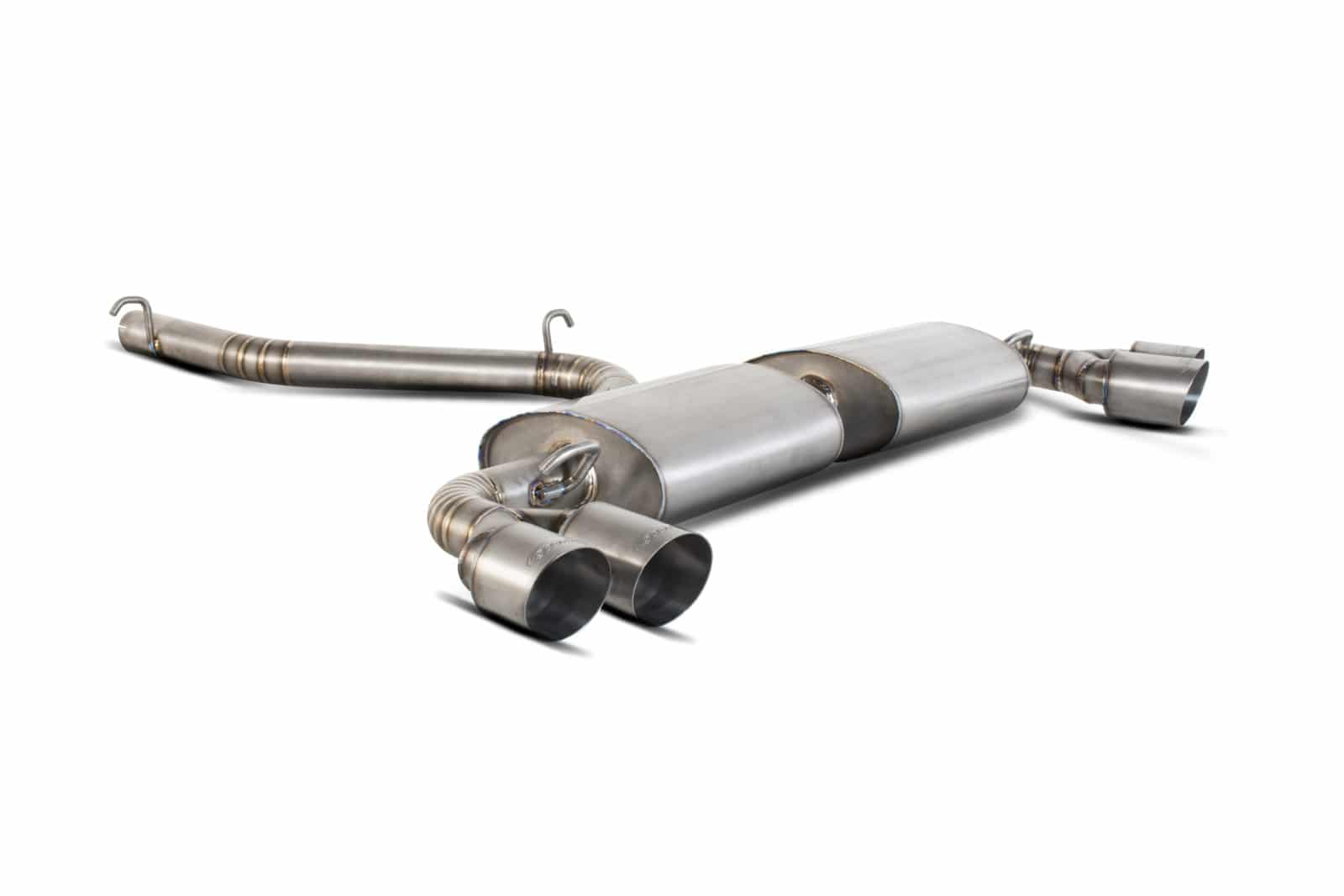 Scorpion Audi TT MK2 S (08-14) Titanium Cat-Back Exhaust - Quad STW Tips – SAU026-TI - Dark Road Performance