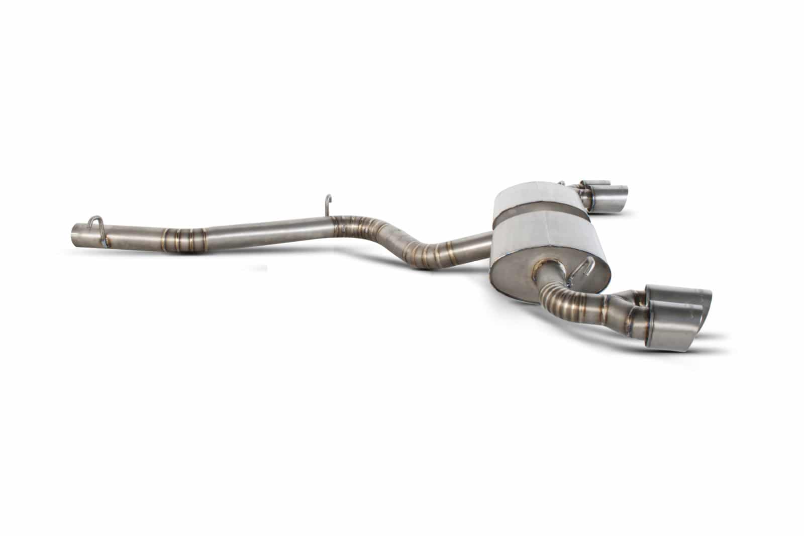 Scorpion Audi TT MK2 S (08-14) Titanium Cat-Back Exhaust - Quad STW Tips – SAU026-TI - Dark Road Performance