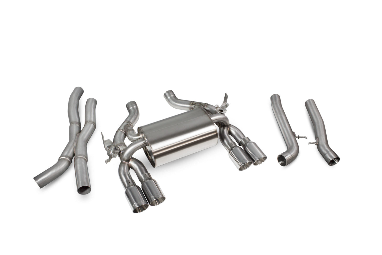 Scorpion BMW M3 (F80)/M4 (F82 F83) (2014-18) Non-Res Cat-Back System With Electronic Valves - Dark Road Performance