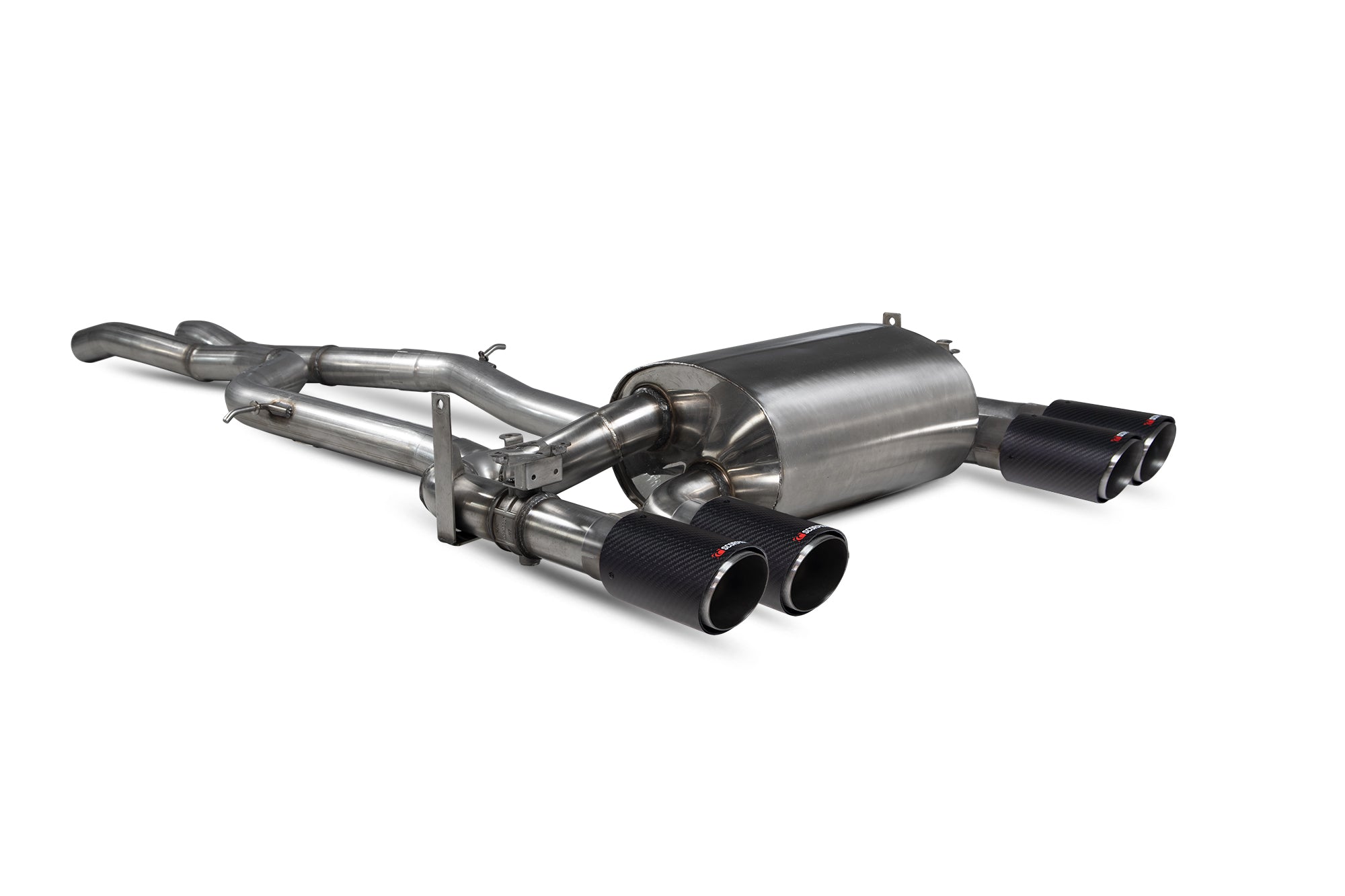 Scorpion BMW M3 (F80)/M4 (F82 F83) (2014-18) Non-Res Cat-Back System With Electronic Valves - Dark Road Performance