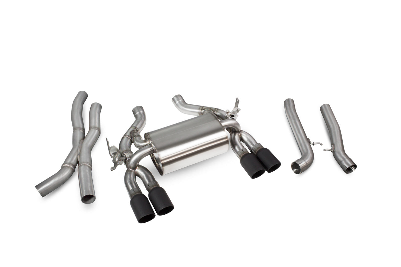 Scorpion BMW M3 (F80)/M4 (F82 F83) (2014-18) Non-Res Cat-Back System With Electronic Valves - Dark Road Performance