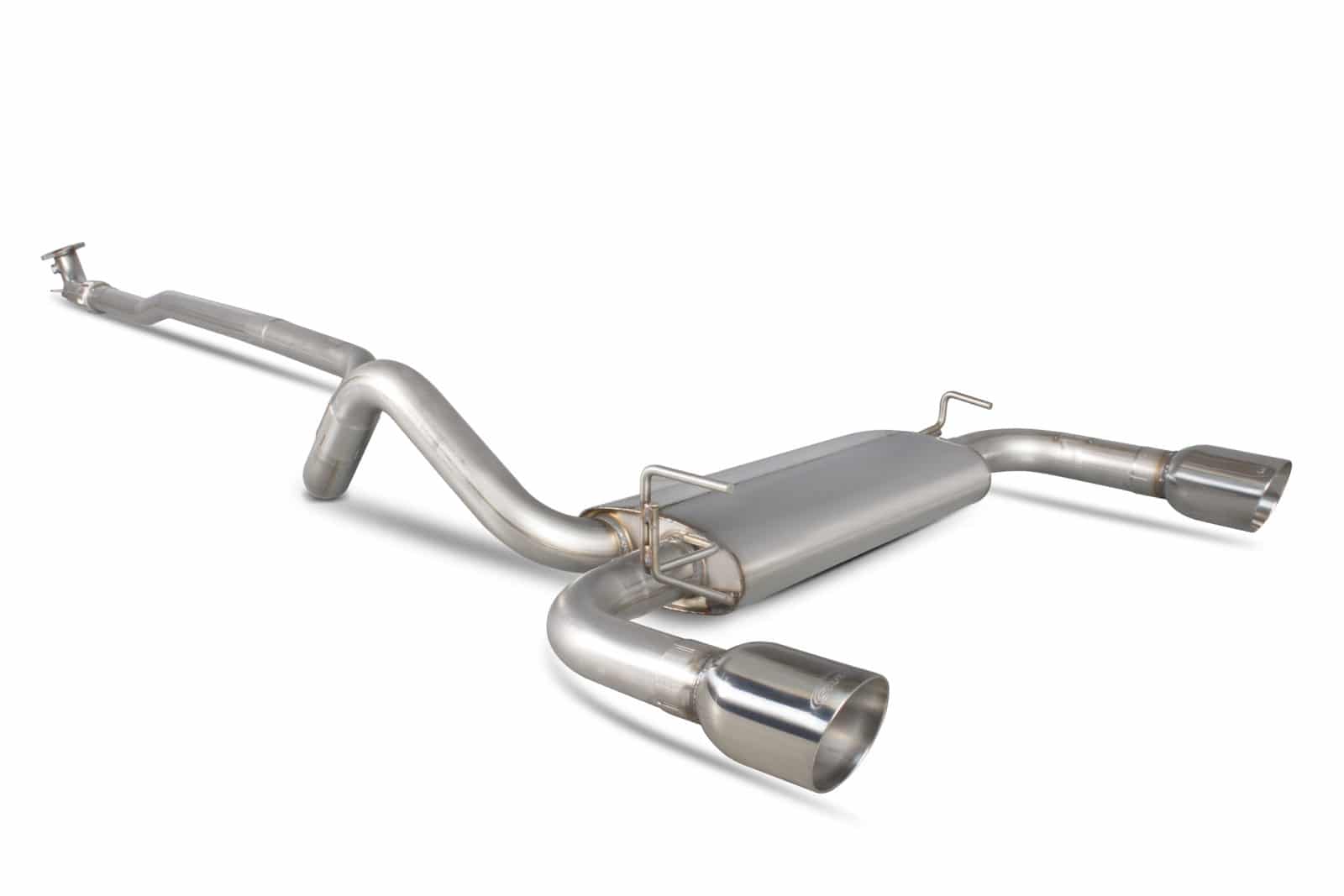 Scorpion Fiat 500 Abarth (2008-15) Non-Resonated Cat-Back Exhaust - Dark Road Performance
