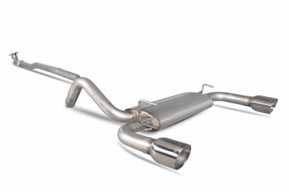 Scorpion Fiat 500 Abarth (2008-15) Non-Resonated Cat-Back Exhaust - Dark Road Performance