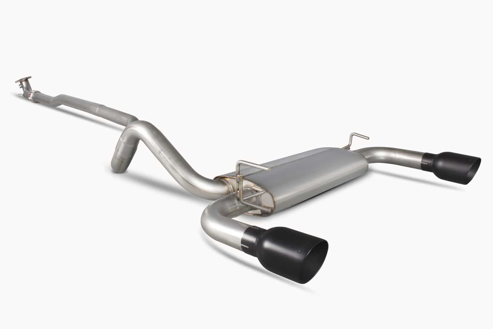 Scorpion Fiat 500 Abarth (2008-15) Non-Resonated Cat-Back Exhaust - Dark Road Performance