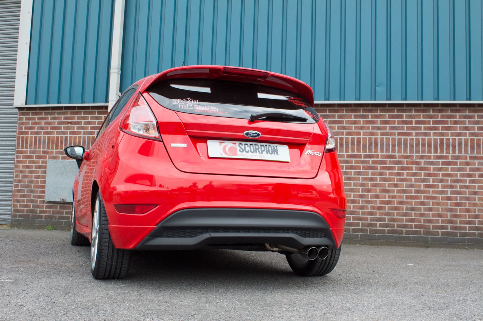 Scorpion Ford Fiesta 1.0L EcoBoost (2013-16) Rear Silencer Only - Dark Road Performance