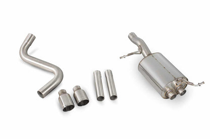 Scorpion Ford Fiesta 1.0L EcoBoost (2013-16) Rear Silencer Only - Dark Road Performance
