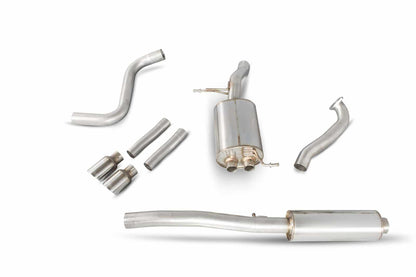 Scorpion Ford Fiesta 1.0L EcoBoost (2013-16) Resonated Cat-Back Exhaust - Dark Road Performance