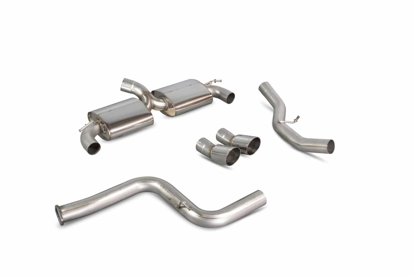 Scorpion Ford Focus RS MK2 (2009-11) Non-Resonated Cat-Back Exhaust - Dark Road Performance