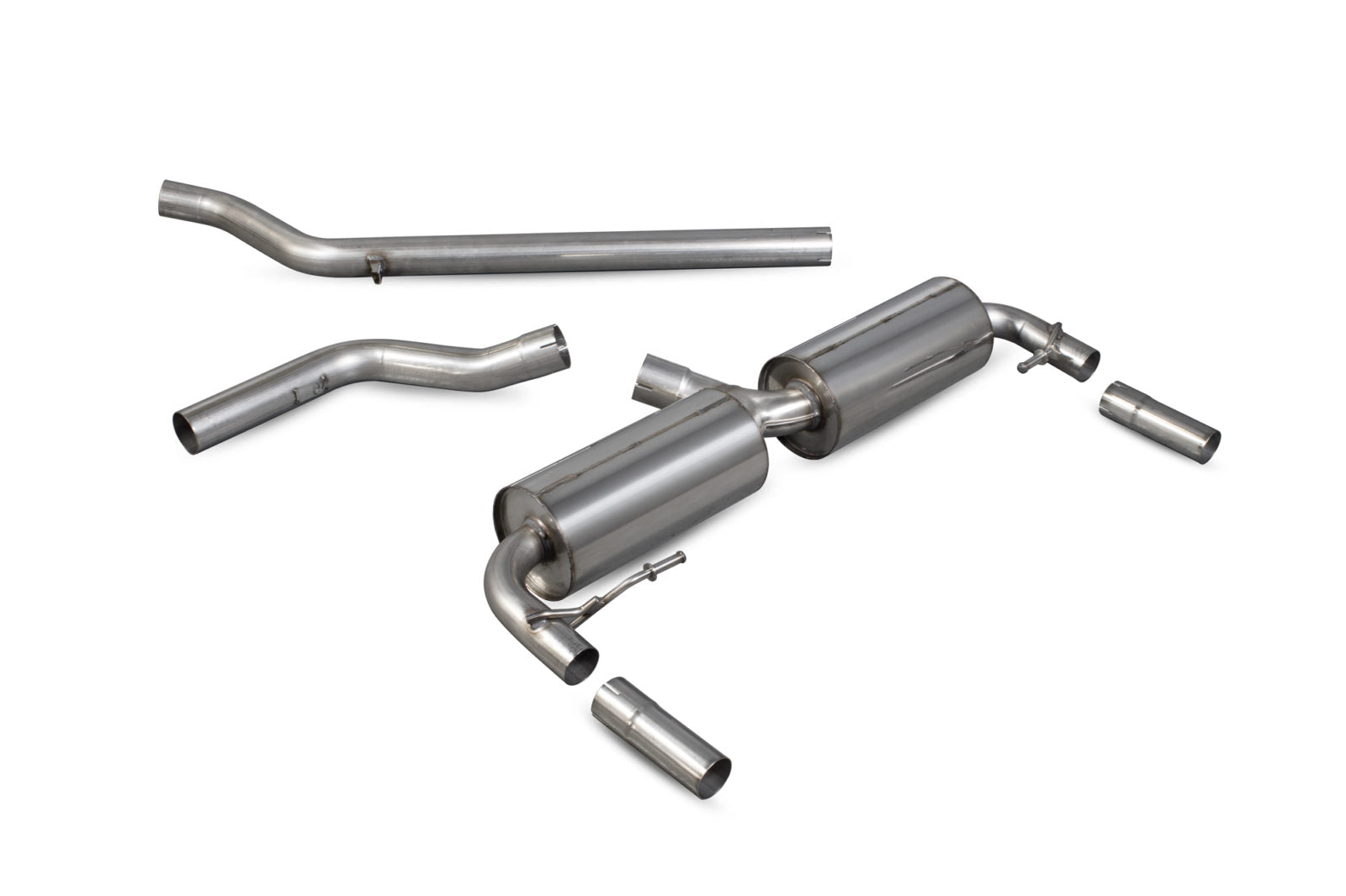 Scorpion Renault Clio MK3 RS 200 2009-12 Cat-Back Exhaust - Uses OE Tailpipes