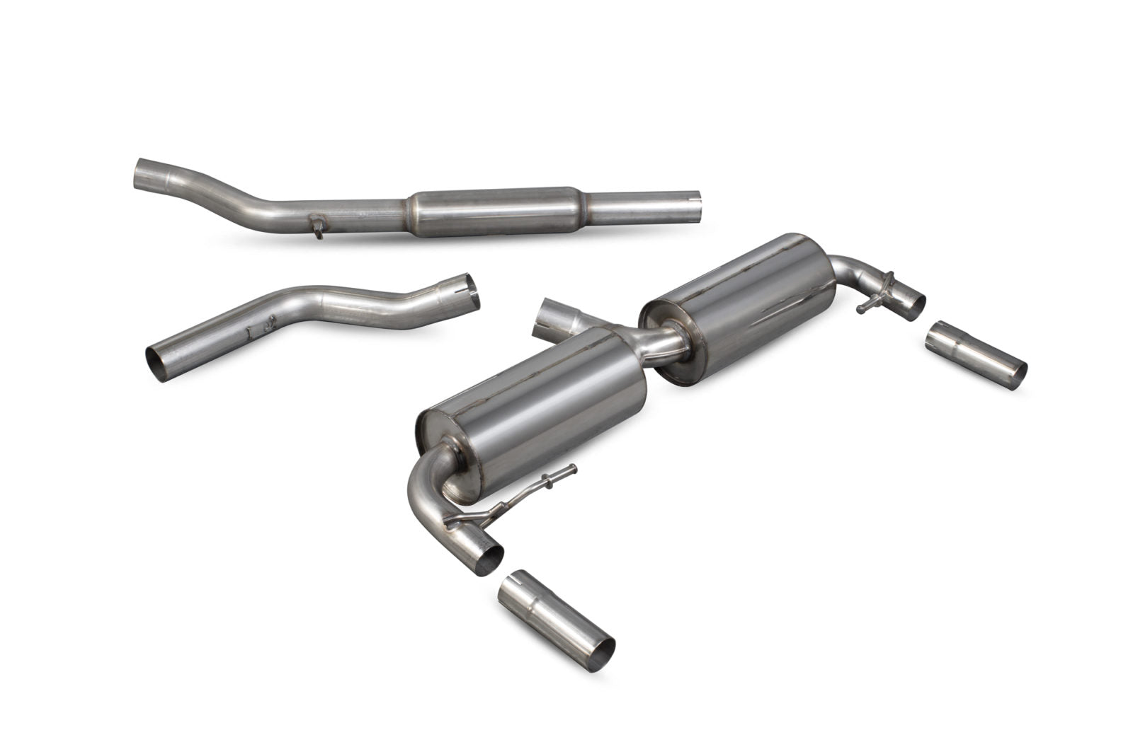 Scorpion Renault Clio MK3 RS 200 2009-12 Cat-Back Exhaust - Uses OE Tailpipes