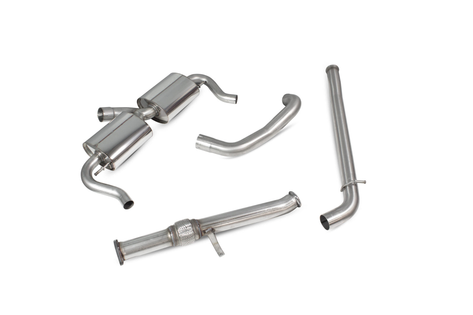 Scorpion Renault Clio MK4 RS 200 EDC / 220 Trophy (2015-18) Non-Resonated Cat-Back System - Dark Road Performance
