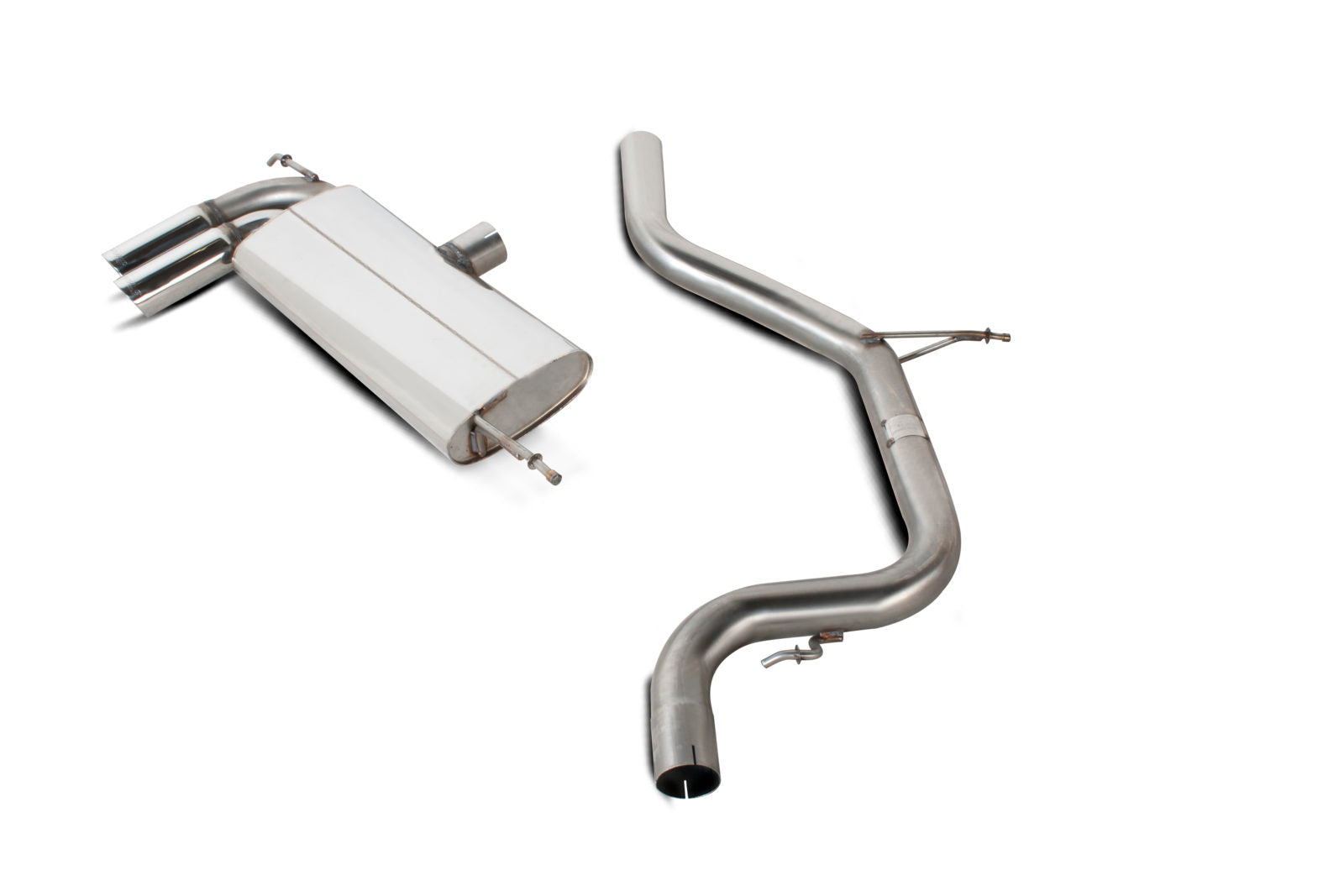 Scorpion Seat Leon 1.4 TSI, 1.6i, 2.0FSI, 1.9TDI (105BHP) & 2.0TDI (140/170BHP) (2006-11) Non-Resonated Cat-Back Exhaust - Dark Road Performance