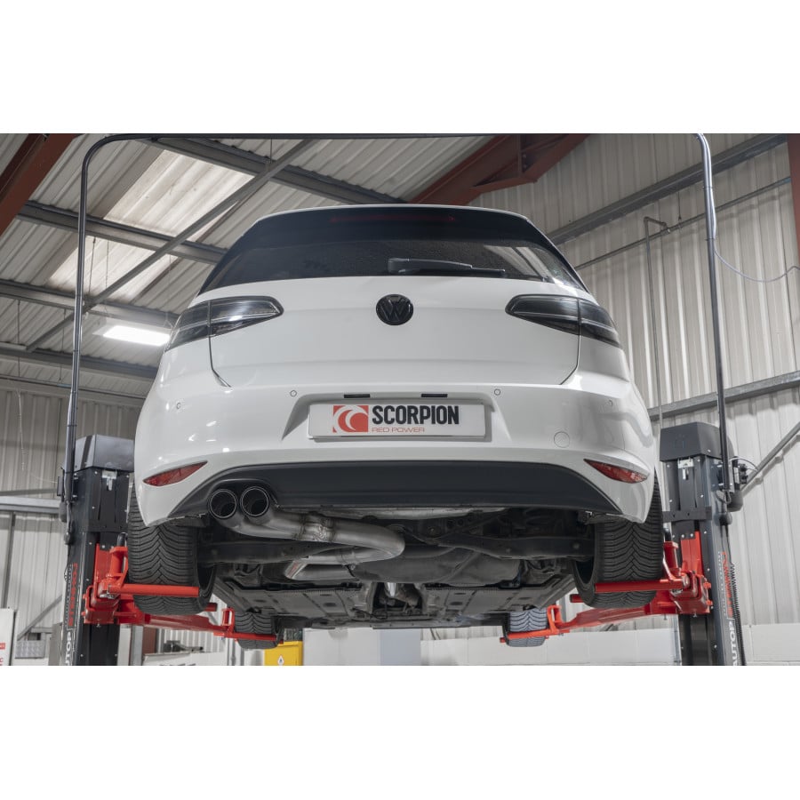 Scorpion VW Golf GTD MK7 (2013-2017) Non-Resonated Cat-Back Exhaust System - Dark Road Performance