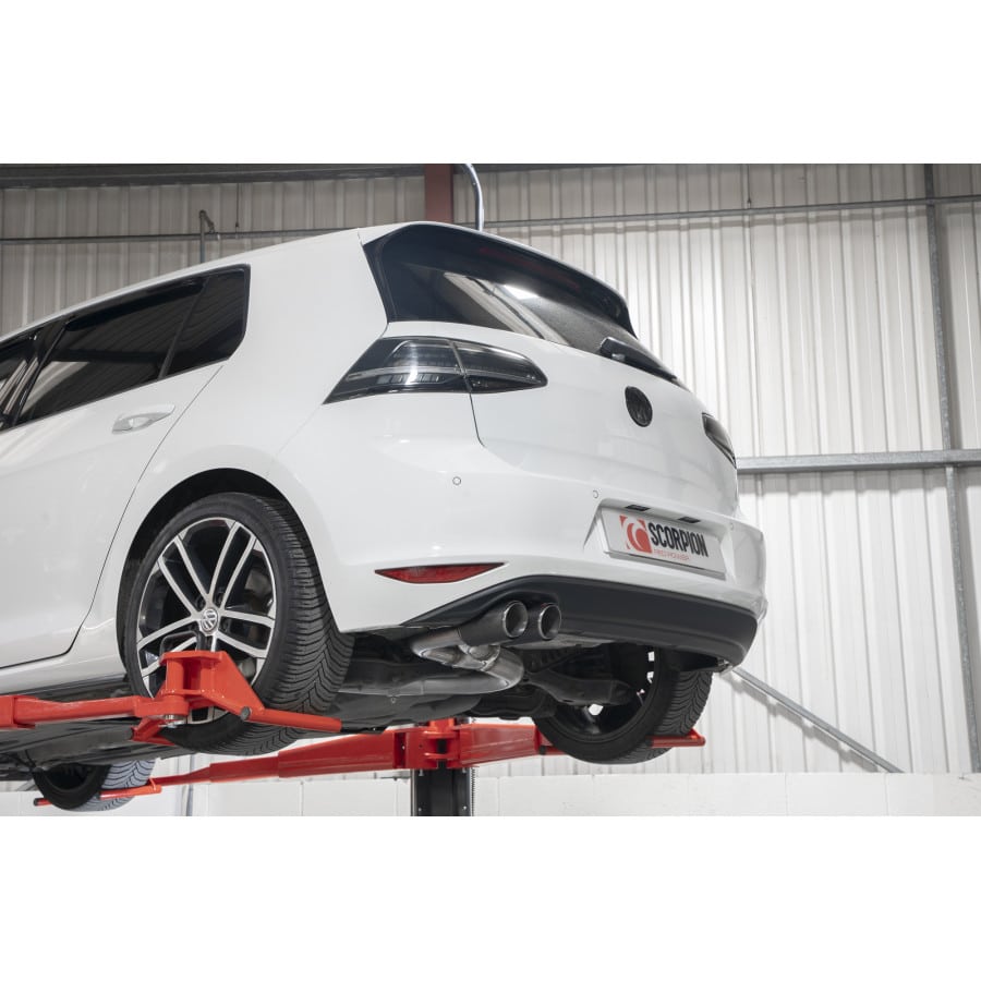 Scorpion VW Golf GTD MK7 (2013-2017) Non-Resonated Cat-Back Exhaust System - Dark Road Performance