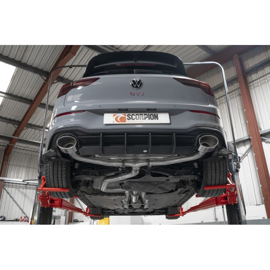 Scorpion VW Golf GTI Clubsport (MK8) Predator GPF-Back Exhaust System - Dark Road Performance