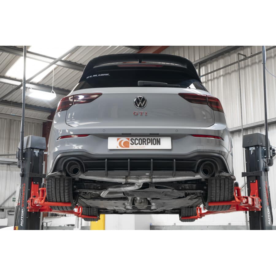 Scorpion VW Golf GTI Clubsport (MK8) Predator GPF-Back Exhaust System - Dark Road Performance