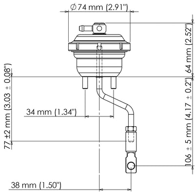 IWG75 SUBARU WRX 2009 - 2014/WRX STI 04 - CURRENT 7 PSI BLACK
