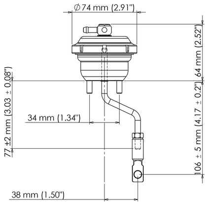 IWG75 SUBARU WRX 2009 - 2014/WRX STI 04 - CURRENT 7 PSI BLACK