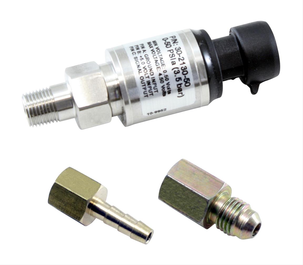 AEM 30 PSIa Or 2 Bar Stainless Sensor Kit Stainless Steel Sensor Body 1/8" NPT