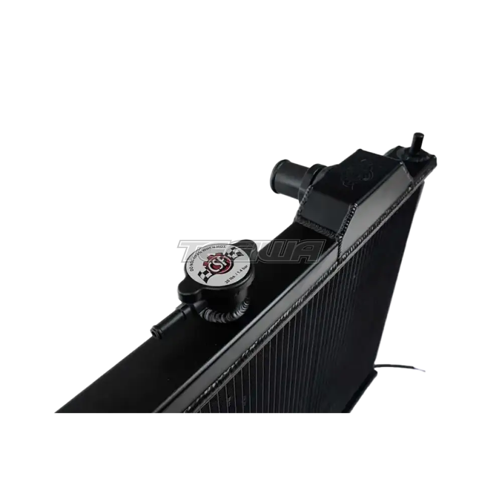 CSF Alloy Aluminium Radiator Mitsubishi Evo 7/8/9 - Full Size Slim Radiator Inc Fan & Shroud - Black