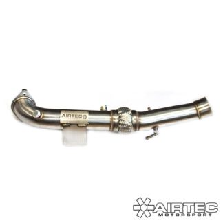 Airtec Motorsport 70mm Decat Downpipe Exhaust Pipe Ford Focus RS MK3 16-18