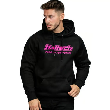 Haltech Classic Hoodie Black Pink