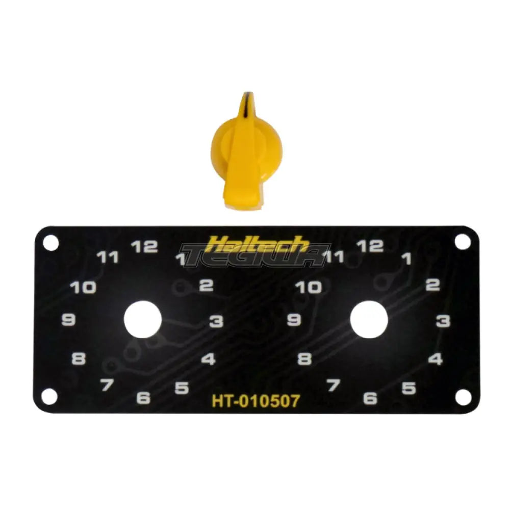 Haltech Dual Switch Panel Kit - Includes Yellow Knob