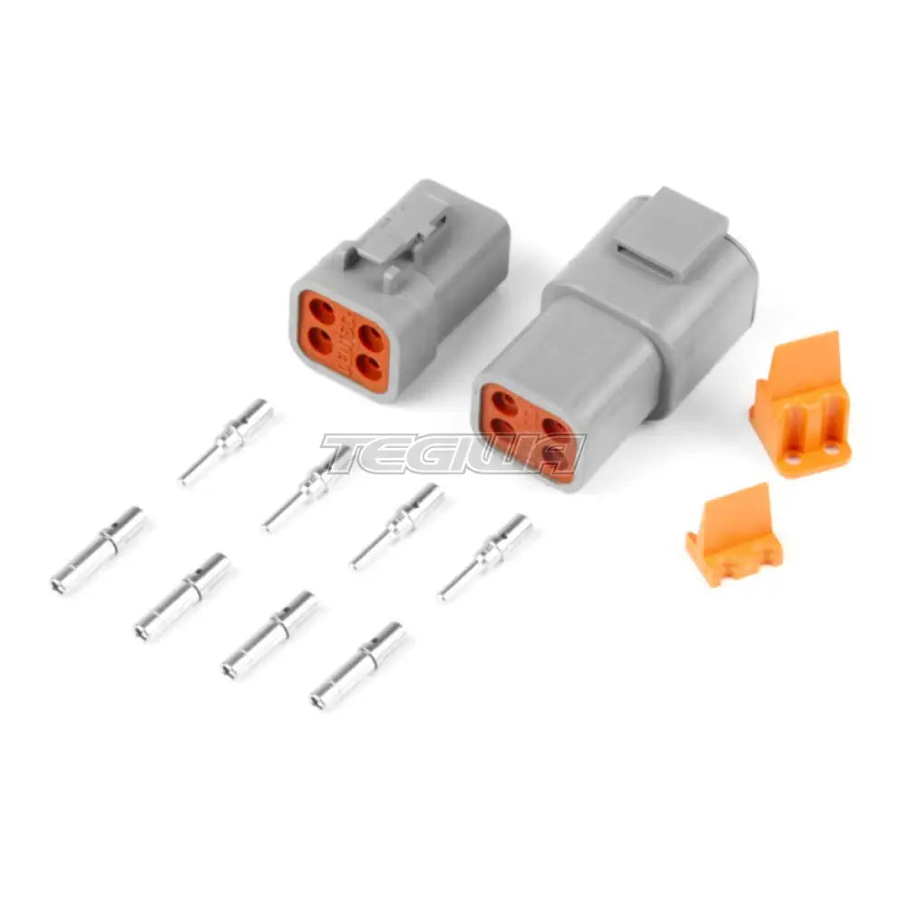 Haltech Plug and Pins Only - Matching Set of Deutsch DTP-4 Connectors (25 Amp)