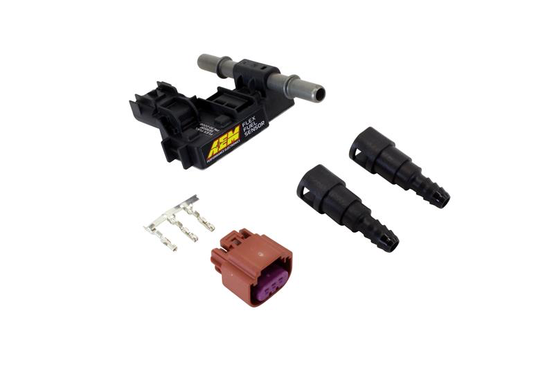 AEM Ethanol Content Flex Fuel Sensor Kit An6 Fittings