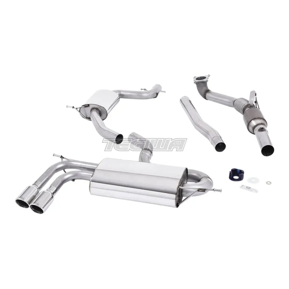 Milltek Audi A3 1.8 TSI 2WD 3-Door 2008-2012 Turbo-back including Hi-Flow Sports Cat Exhaust