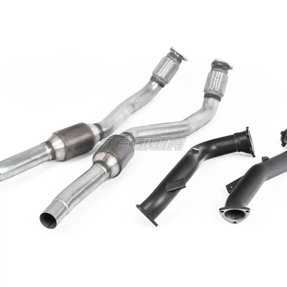 Milltek Audi RS6 C7 4.0 TFSI biturbo quattro inc Performance Edition 2013-2018 Large Bore Exhaust Downpipes and Hi-Flow Sports Cats Exhaust - SSXAU554
