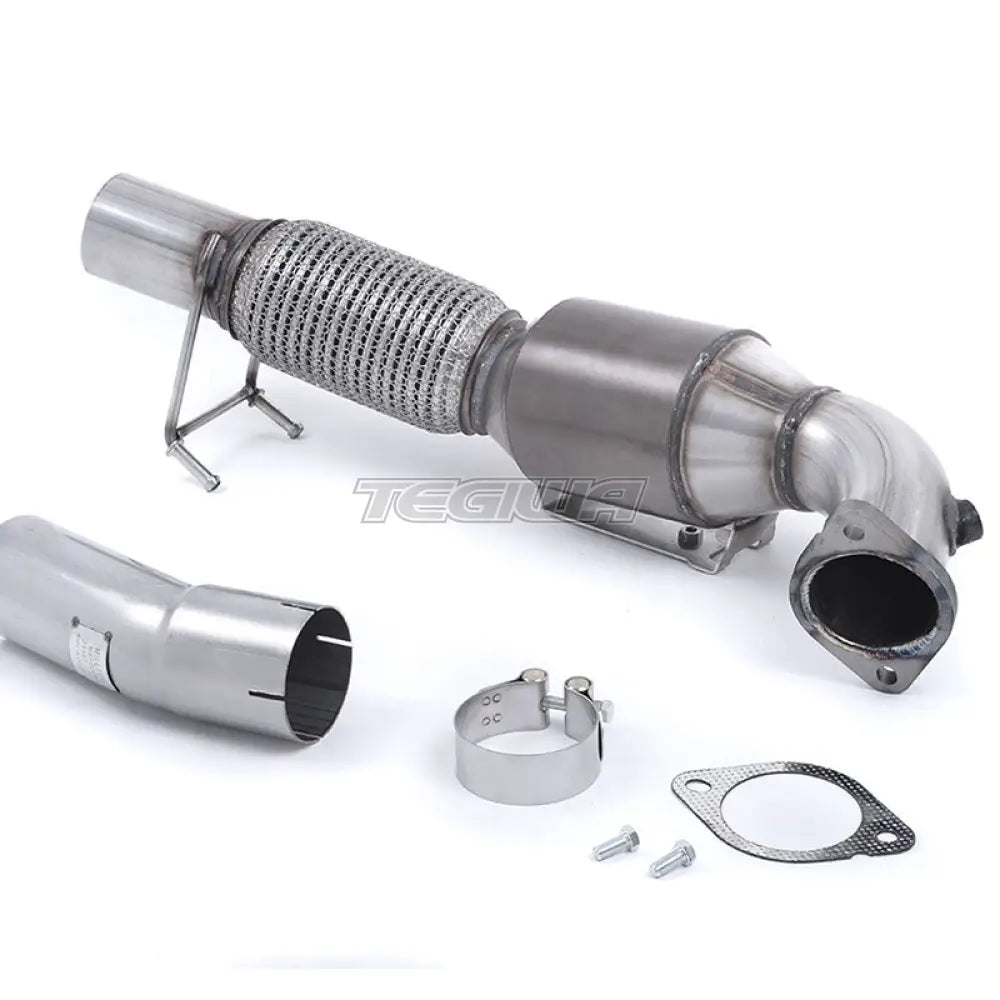 Milltek Ford Focus Mk3 RS 2.3-litre EcoBoost 4wd 5-Door Hatchback 2016-2018 Large Bore Downpipe and Hi-Flow Sports Cat Exhaust - SSXFD192