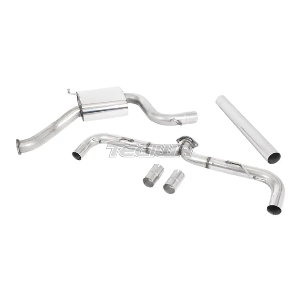 Milltek Volkswagen Golf MK7.5 GTi (Non Performance Pack Models & Non-GPF Equipped Models Only) 2017-2018 Cat-back Exhaust - Non-Resonated Burnt Titanium GT-100 Trims