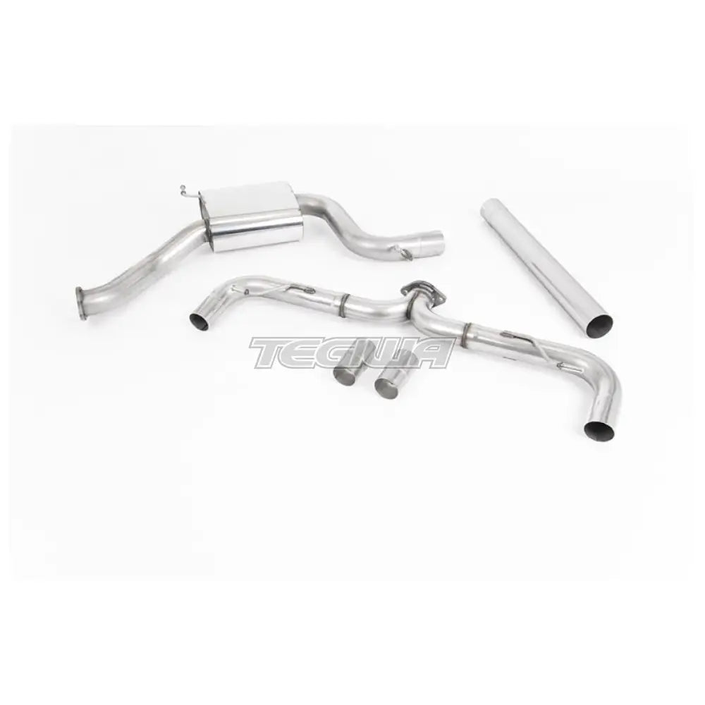 Milltek Volkswagen Golf MK7.5 GTi (TCR & Performance Pack Models - GPF/OPF Equipped Models Only) 2019-2020 Cat-back Exhaust - Race Non-Resonated GT-100 Titanium Trims - SSXVW464
